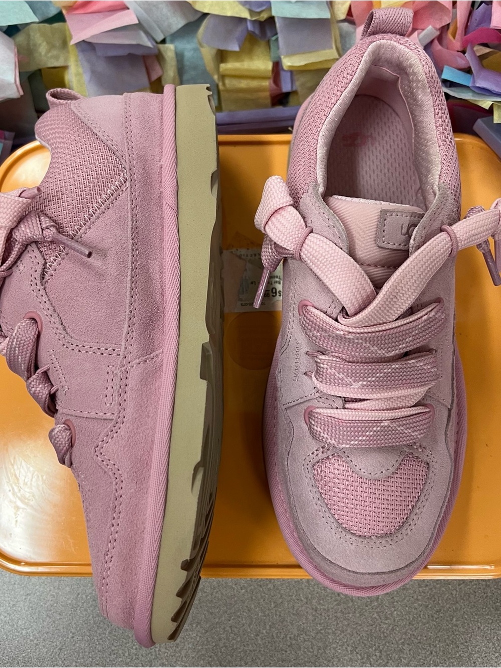 Ugg Women’s Sz 8 PINK Lowmel Sneakers - Picture 8 of 10